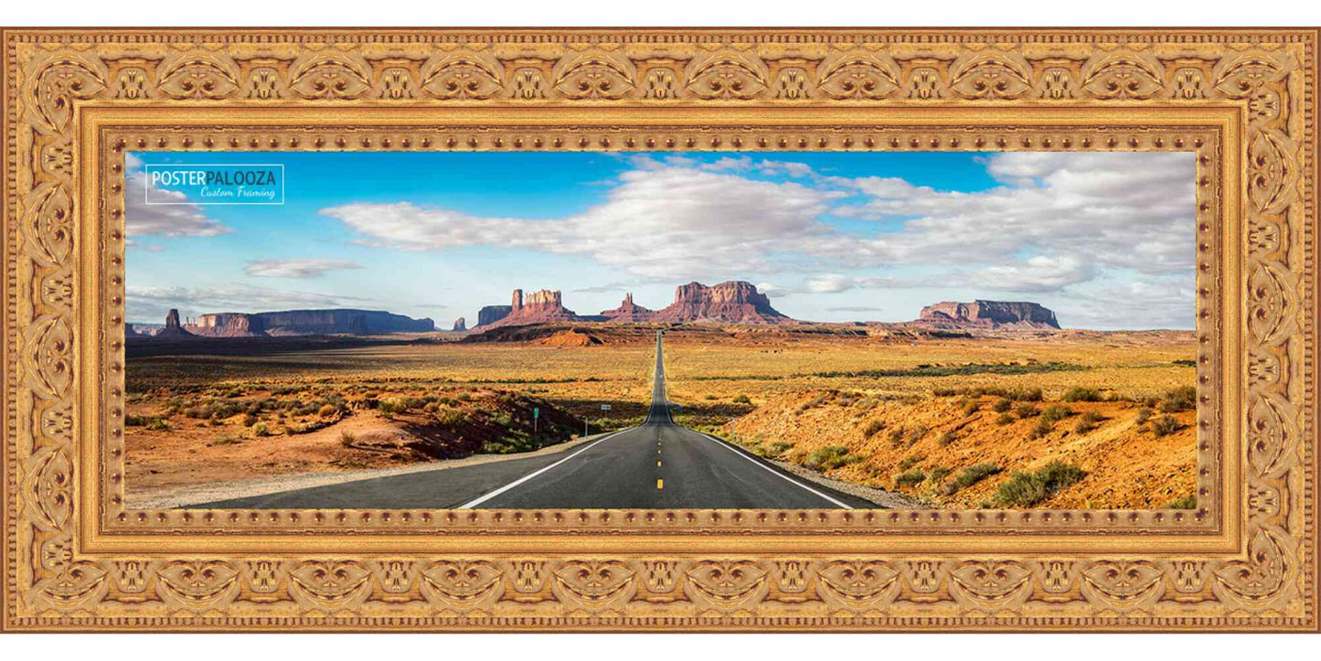 Ornate Gold Movie Poster Frame