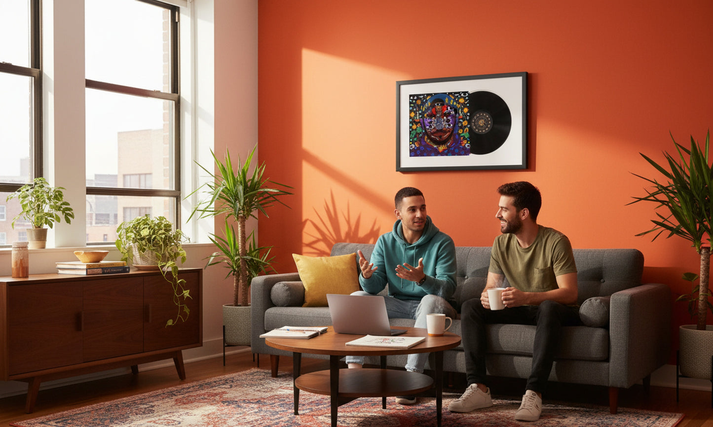Wood Album Cover Vinyl Record Frame (Style 5)