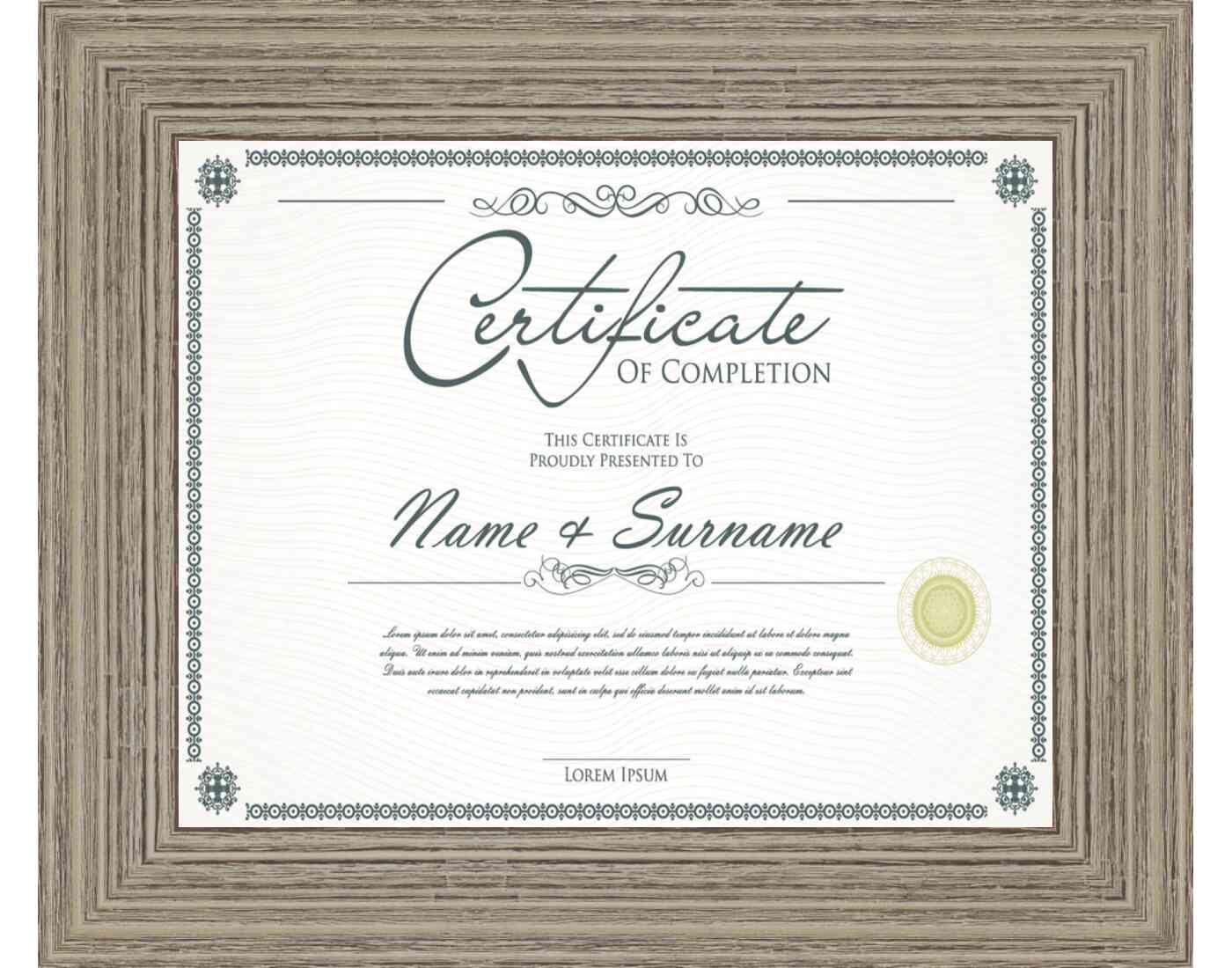 Other Wood Tones Frame for Certificates & Diplomas