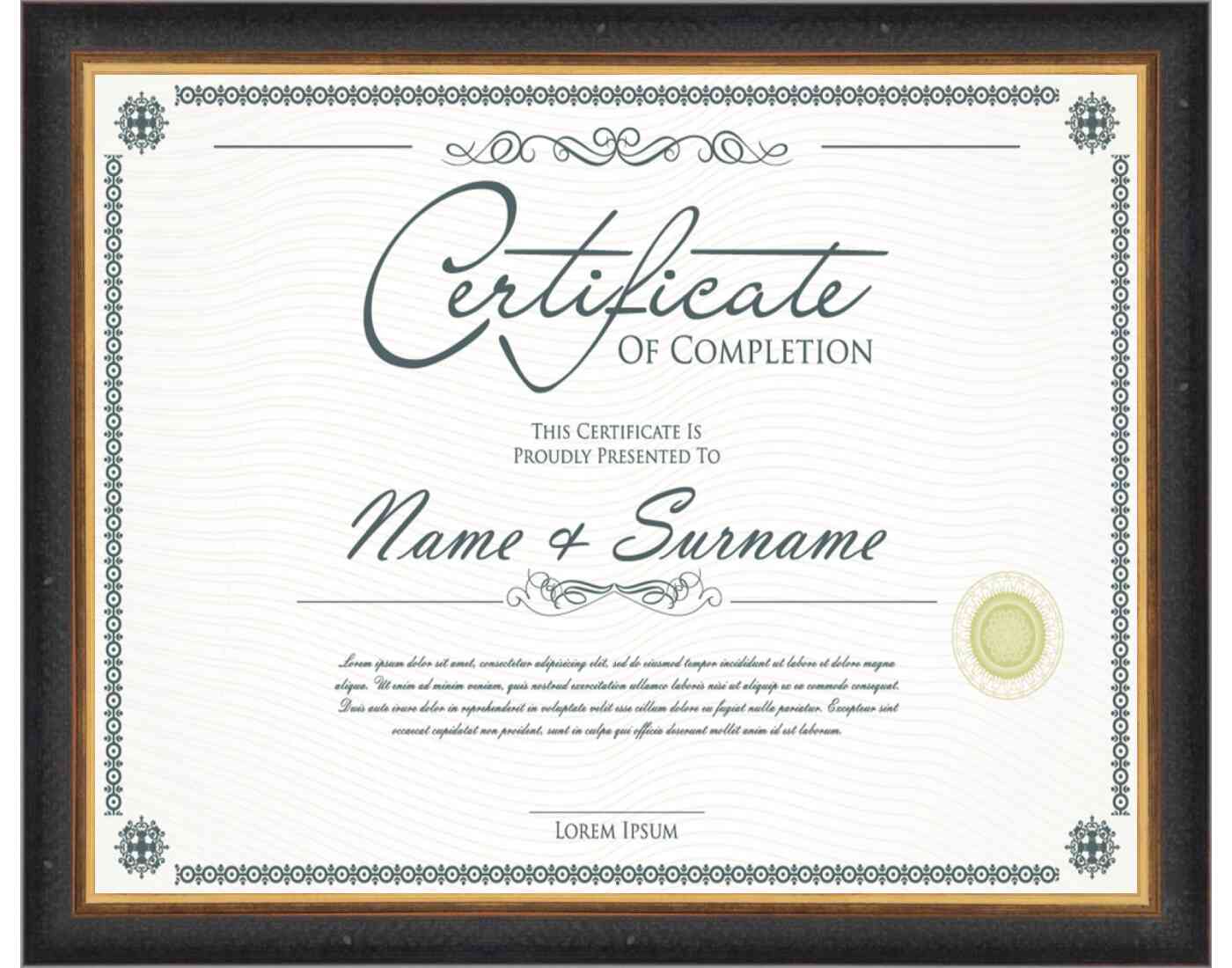 Color Frame for Certificates & Diplomas