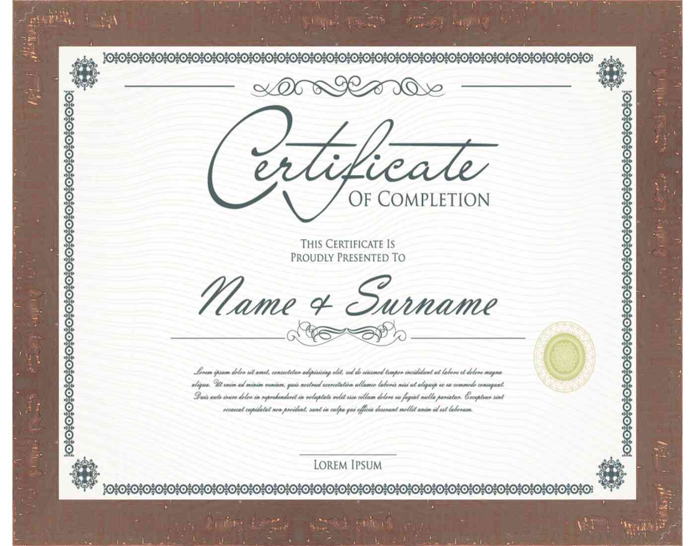 Color Frame for Certificates & Diplomas