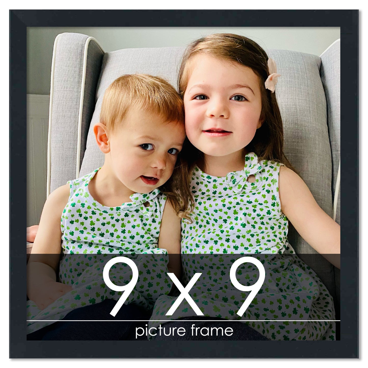 Contemporary Black Wood Picture Frame