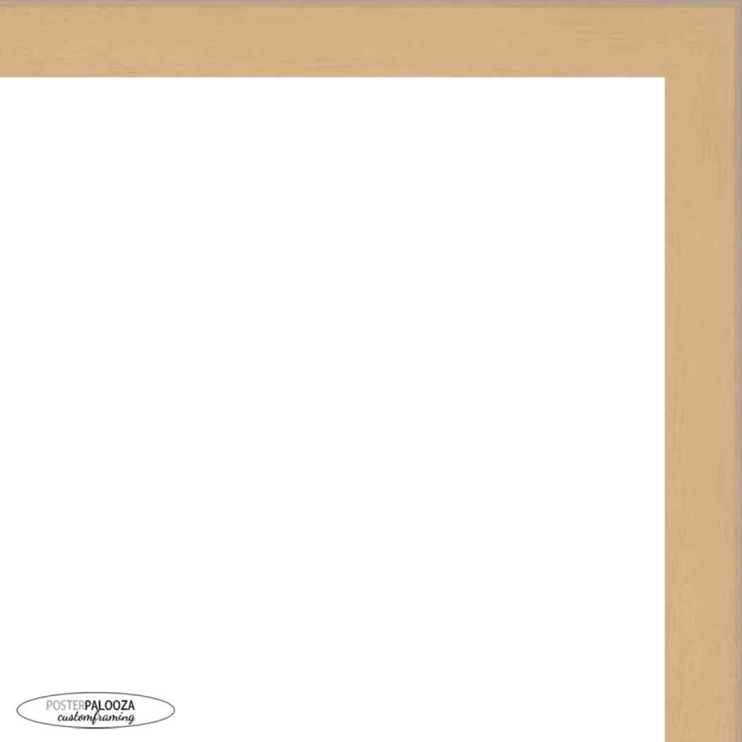 Natural Frame With Black Mat for Jigsaw Puzzles
