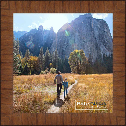 Contemporary Honey Pecan Movie Poster Frame (Style 3)