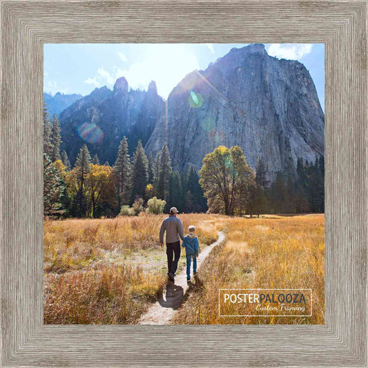 Distressed/Aged Contrast Grey Movie Poster Frame (Style 2)