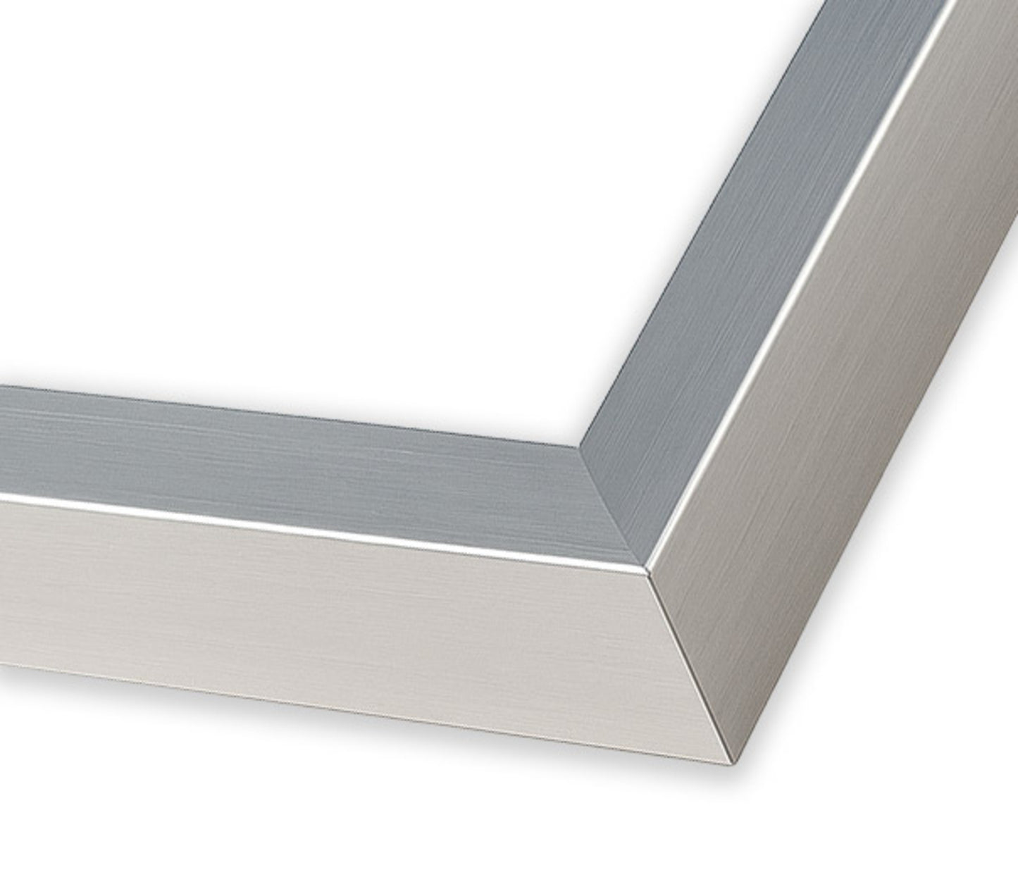 Stainless Silver Magazine Shadowbox Frame with Dark Red Mat