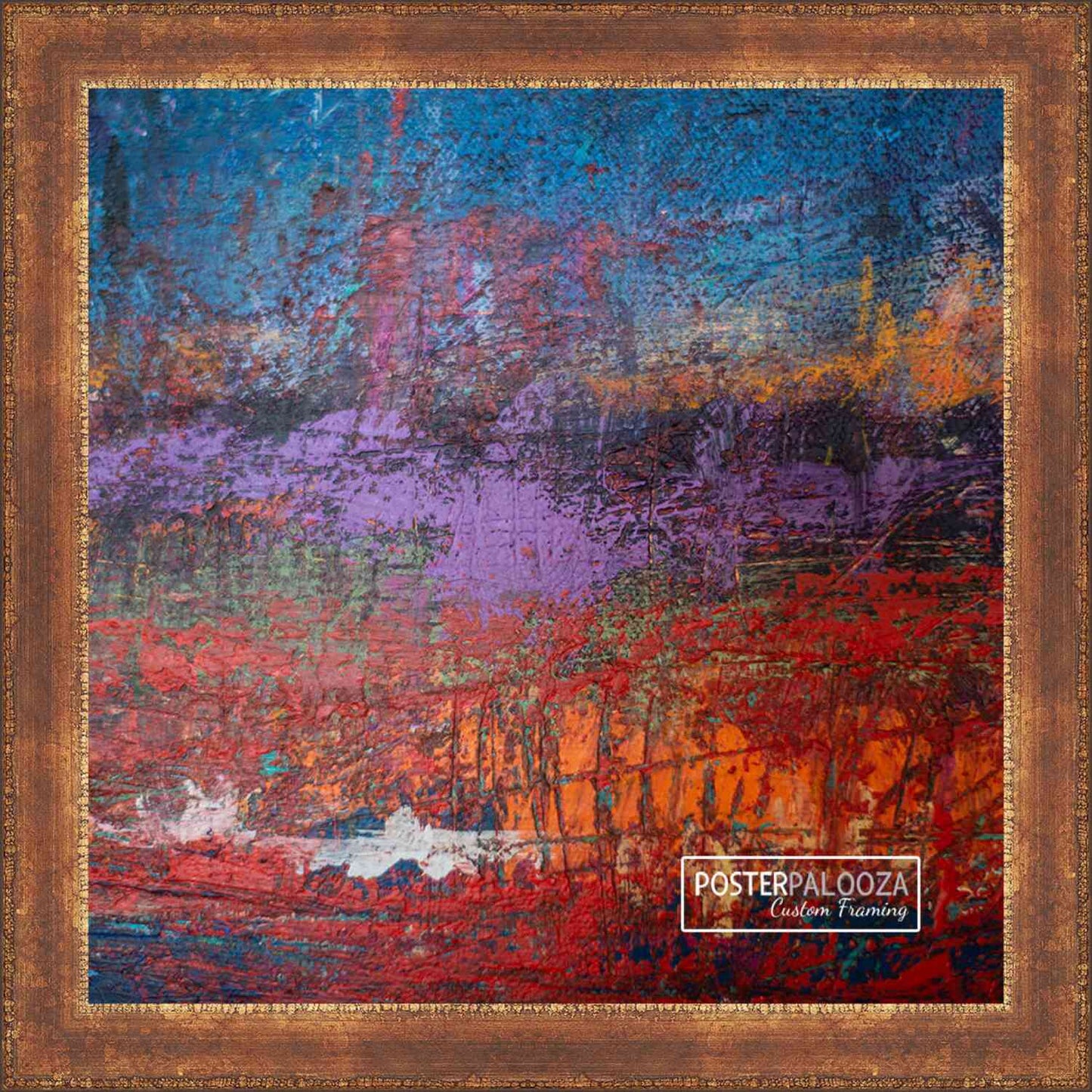 Distressed/Aged Antique Gold Movie Poster Frame (Style 1)