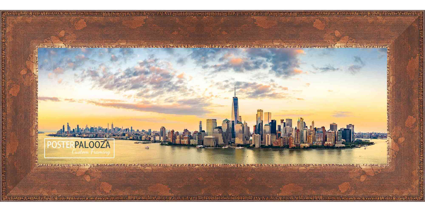 Distressed/Aged Antique Gold Movie Poster Frame (Style 2)