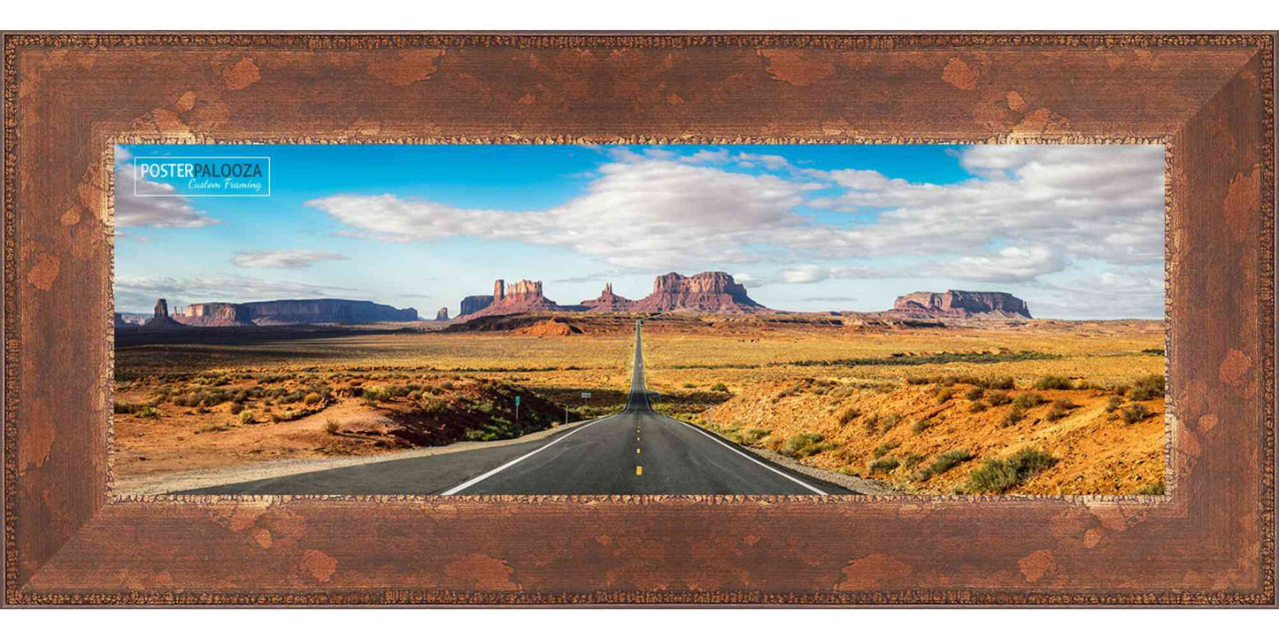 Distressed/Aged Antique Gold Movie Poster Frame (Style 2)