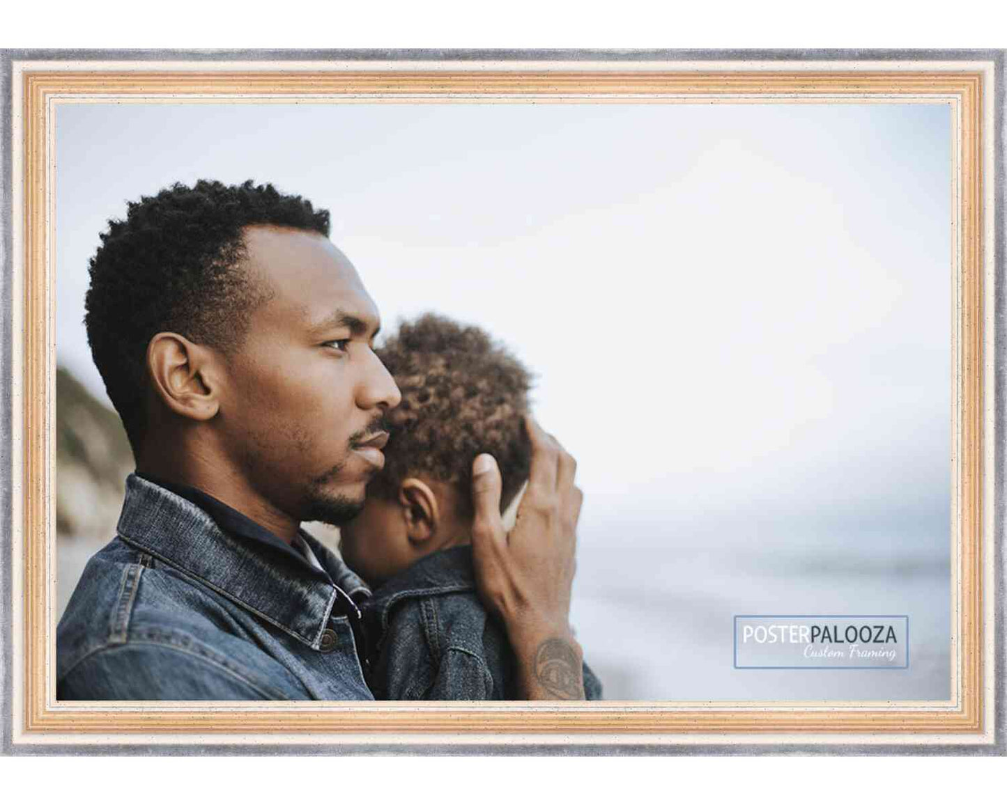 Traditional Antique Silver Movie Poster Frame (Style 14)