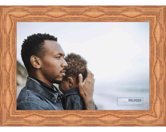 Contemporary Honey Pecan Movie Poster Frame (Style 5)