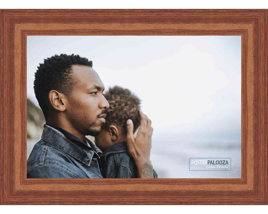Contemporary Honey Pecan Movie Poster Frame (Style 6)