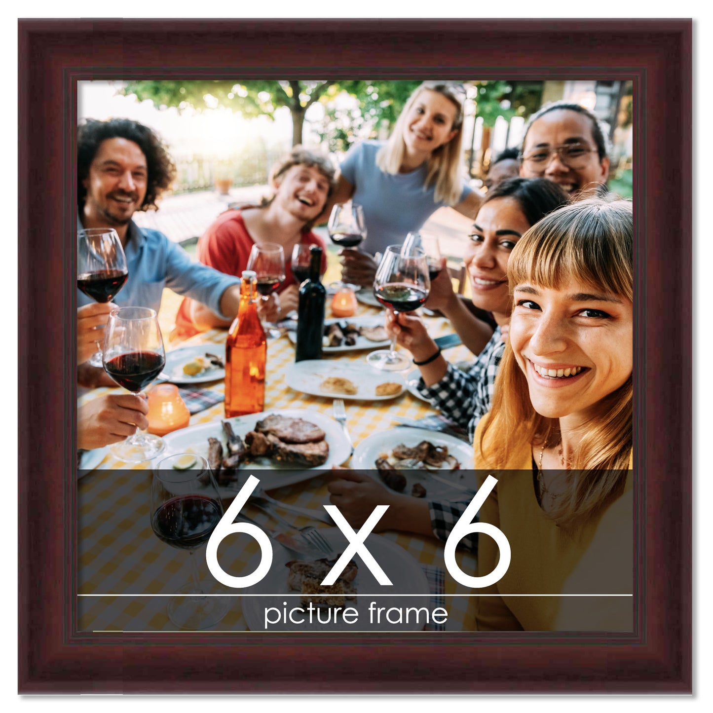 Contemporary Mahogany Movie Poster Frame (Style 5)