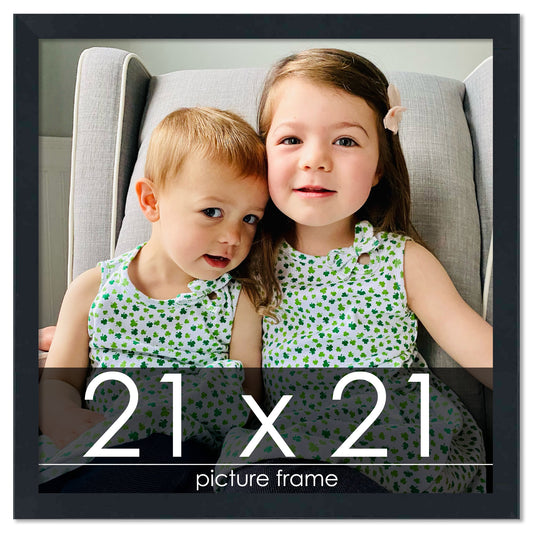 Black contemporary wood picture frame