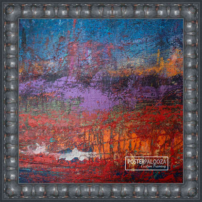 Distressed/Aged Black Movie Poster Frame (Style 8)