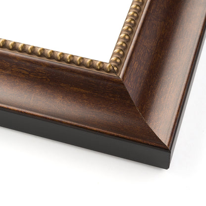 Frame Brown & Gold Beaded Copper Solid Wood Picture Frame