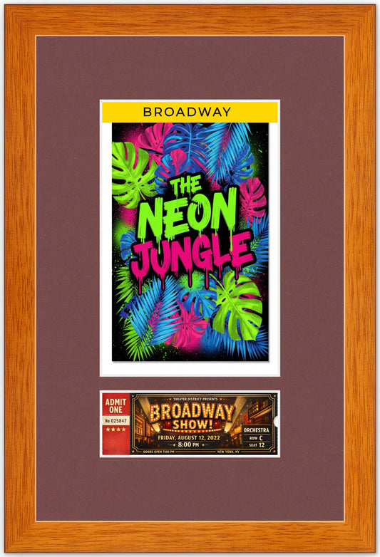 Two Playbill and Ticket Shadowbox Frame (Style 1)