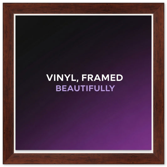 Wood Album Cover Vinyl Record Frame (Style 2)