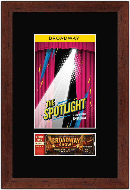 Two Playbill and Ticket Shadowbox Frame (Style 2)