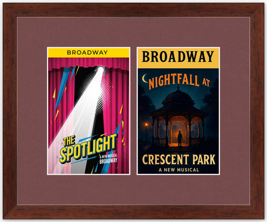 Two Playbill Shadowbox Frame (Style 2)