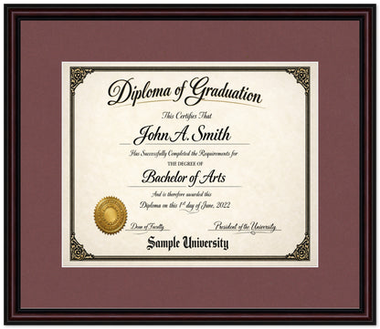 Diploma Display Military Frame (Style 2)