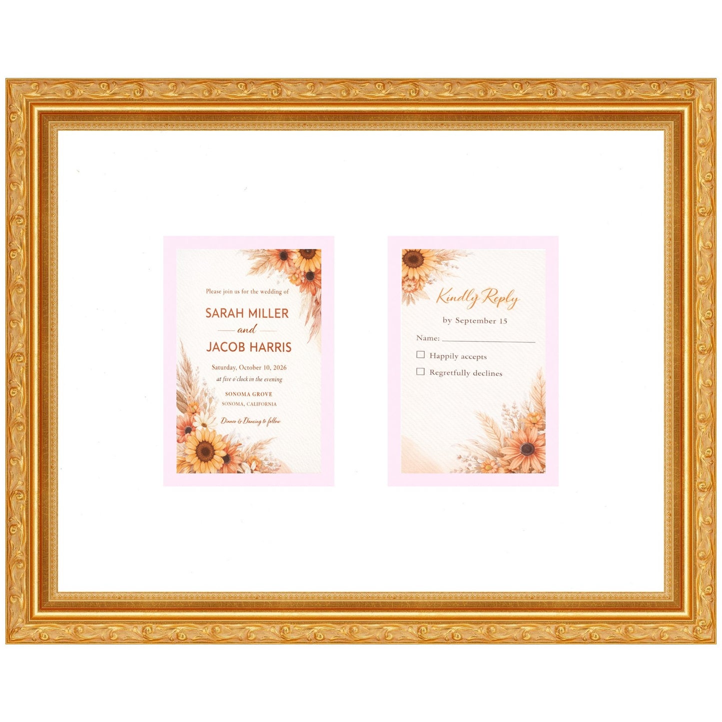 Wedding Invitation Display Frame (Style 1)
