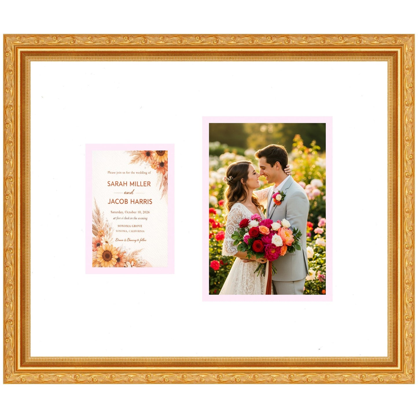 Invitation and Photo Combo Collage Frame