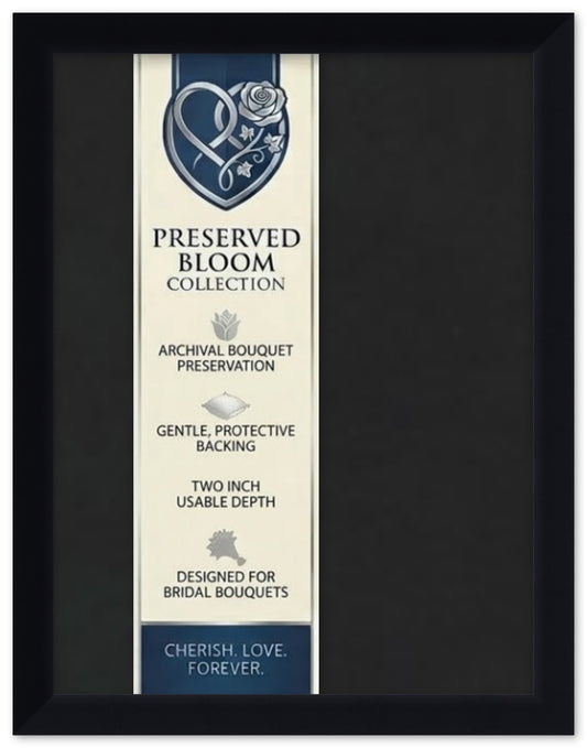 Wood Dried Bouquet Display Frame (Style 1)