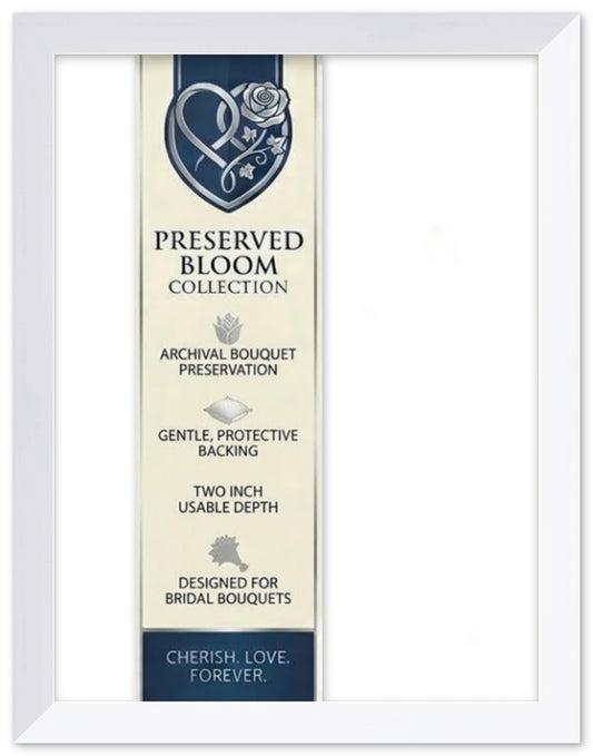 Wood Dried Bouquet Display Frame (Style 2)