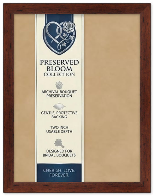 Wood Dried Bouquet Display Frame (Style 3)