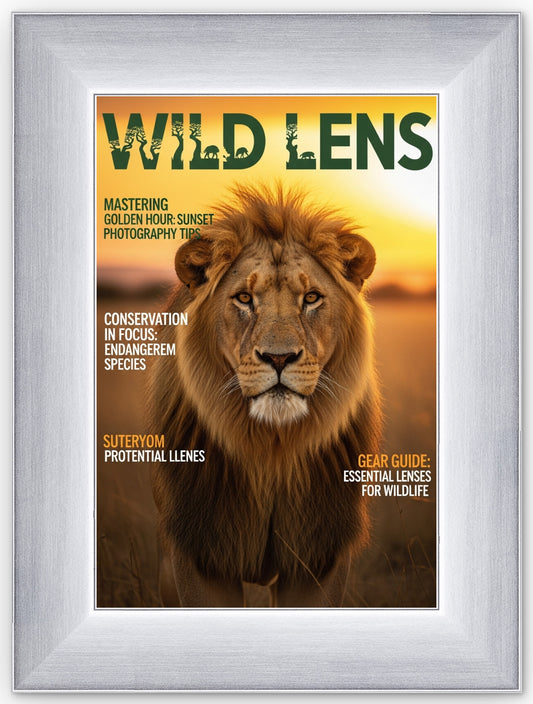 Stainless Silver Magazine Shadowbox Frame
