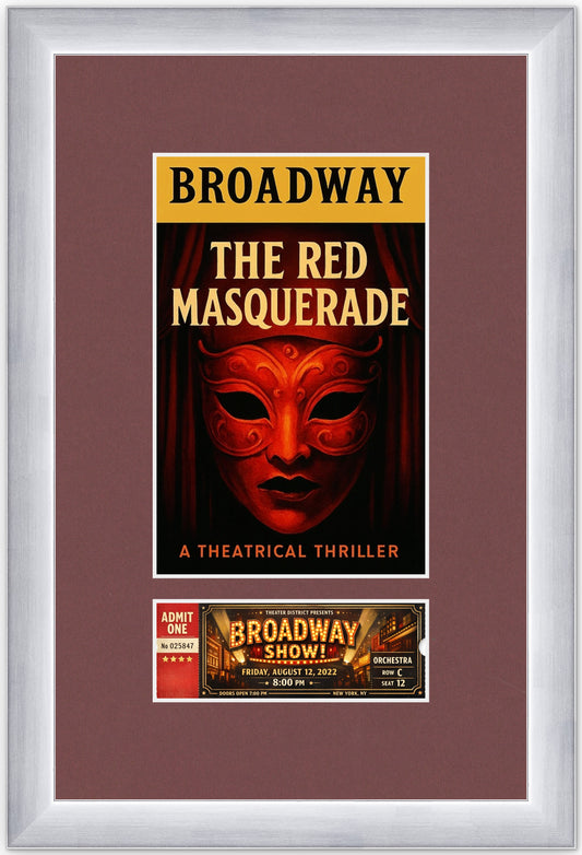 Two Playbill and Ticket Shadowbox Frame (Style 3)