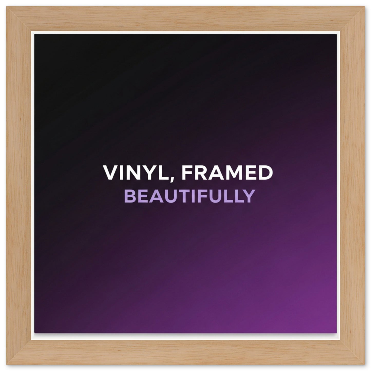 Wood Album Cover Vinyl Record Frame (Style 5)
