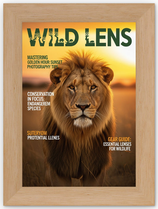 Natural Wood Magazine Shadowbox Frame