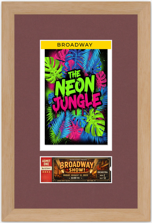 Two Playbill and Ticket Shadowbox Frame (Style 5)