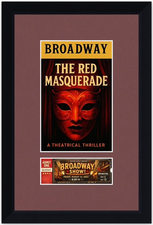 Two Playbill and Ticket Shadowbox Frame (Style 6)