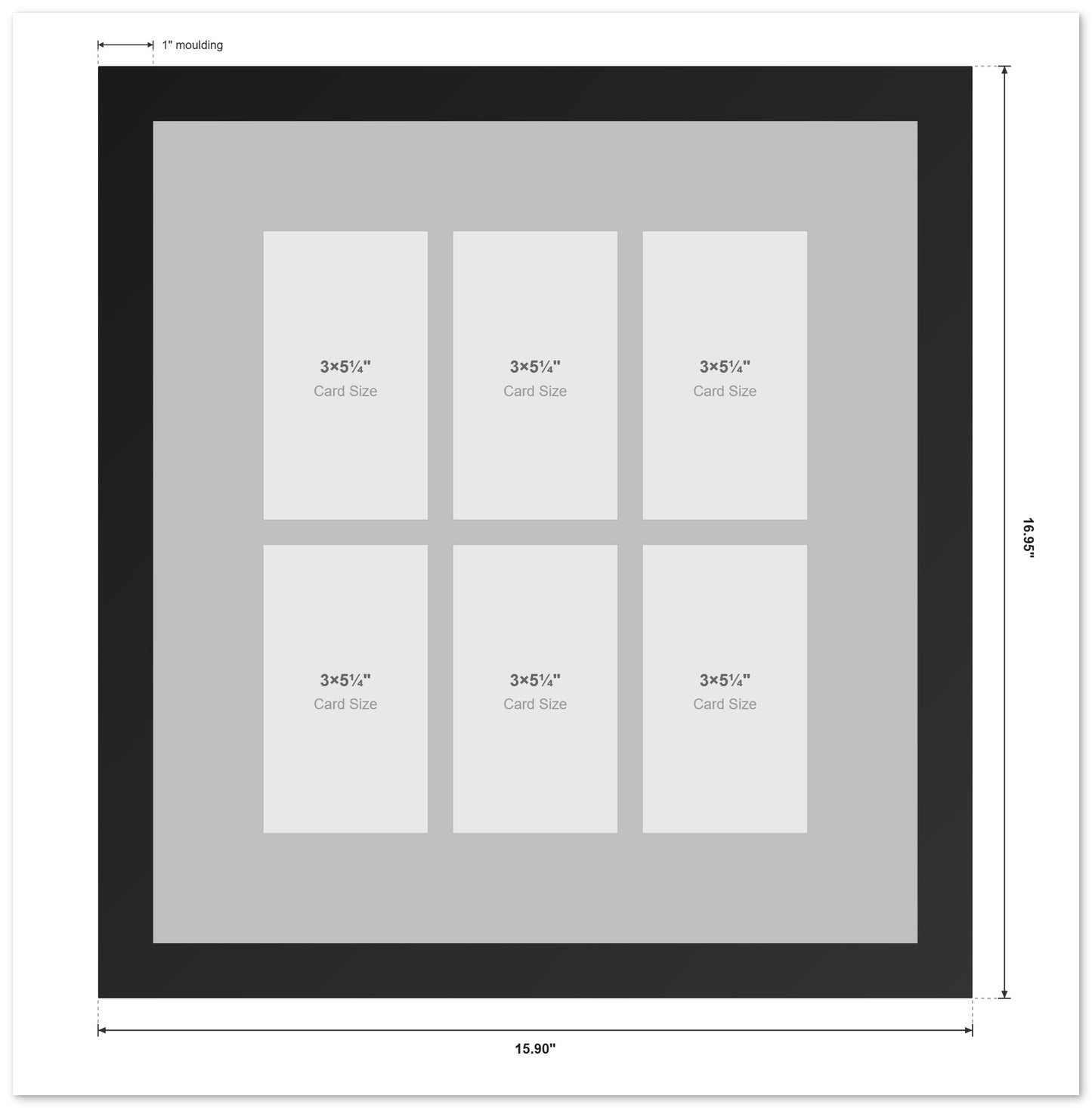Trading Card Display Graded Card Frame (Style 1)
