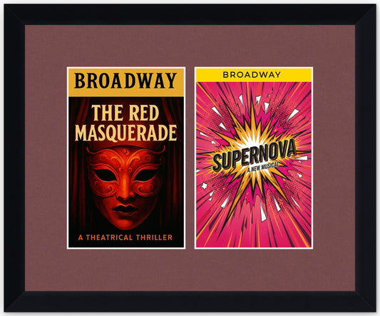 Two Playbill Shadowbox Frame (Style 6)
