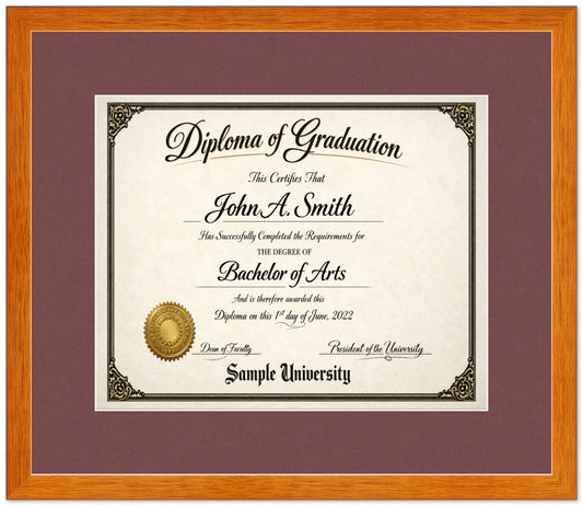 Diploma Display Military Frame (Style 6)