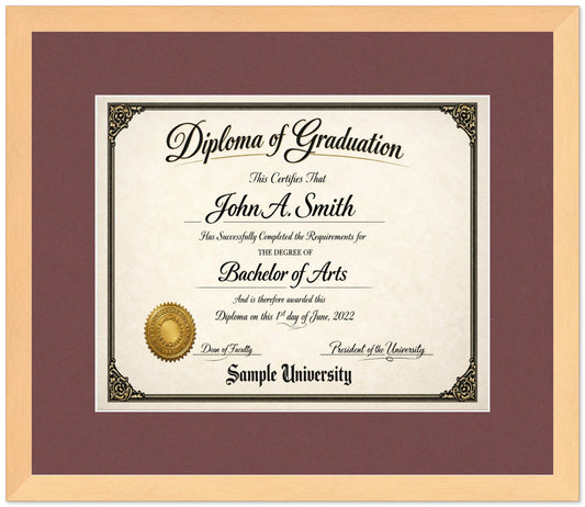 Diploma Display Military Frame (Style 8)