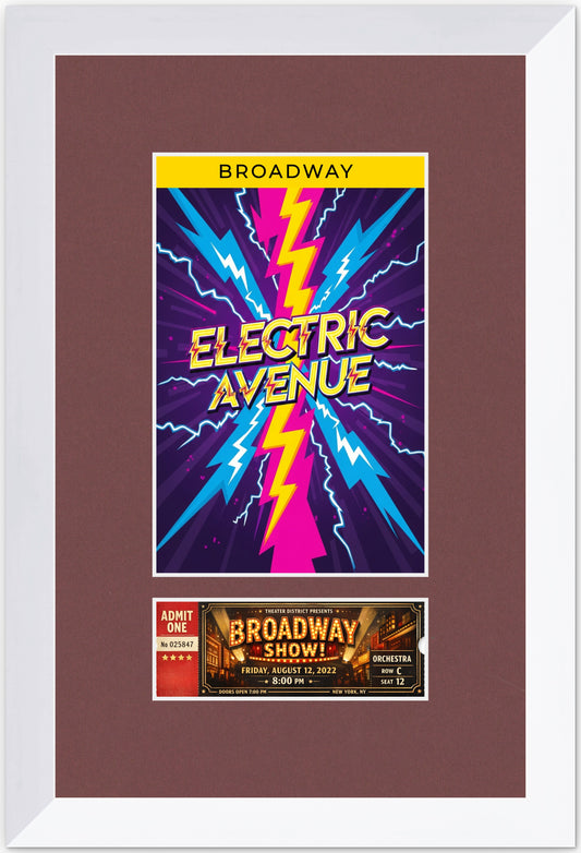 Two Playbill and Ticket Shadowbox Frame (Style 7)