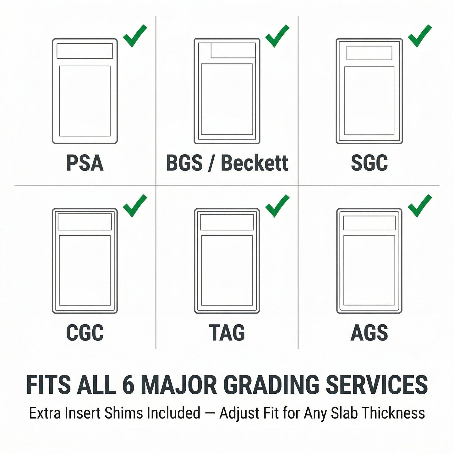 PSA AGS Graded Card Frame (Style 6)