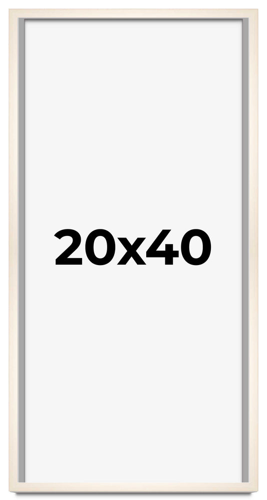 Shadow Box White Washed Movie Poster Frame