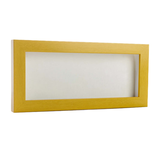 Natural traditional shadow box frame