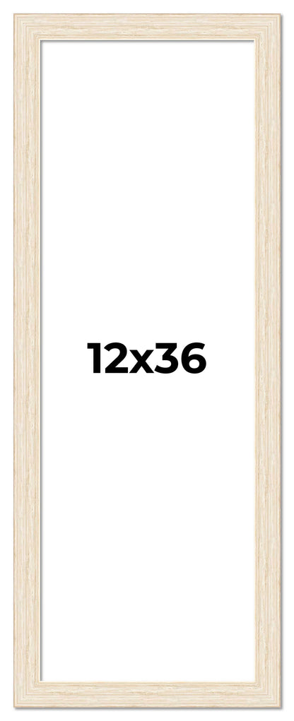 Barnwood White distressed wood picture frame, view 5