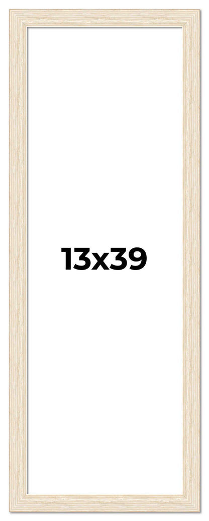 Barnwood White distressed wood picture frame, view 2