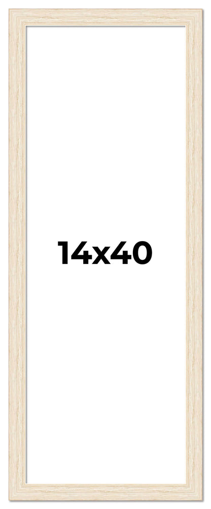 Barnwood White distressed wood picture frame, view 3