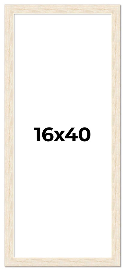 Barnwood White distressed wood picture frame, view 4