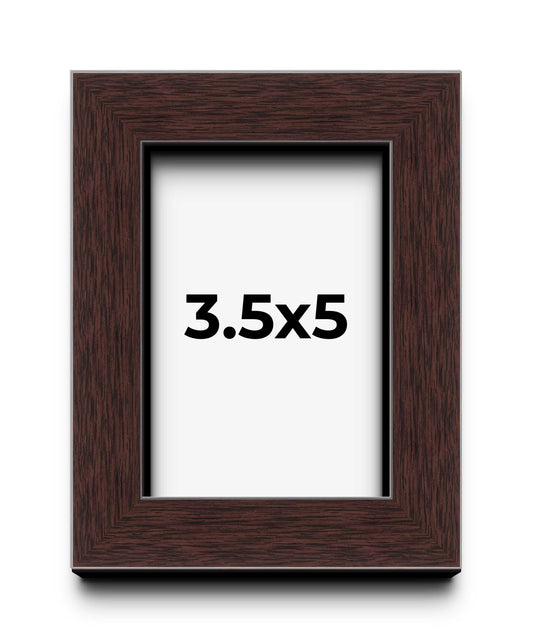 Brown contemporary shadow box frame