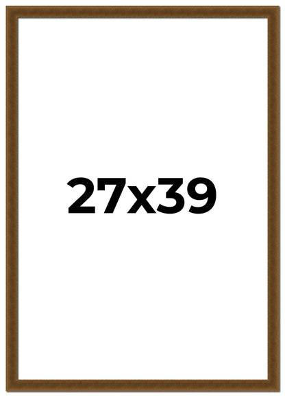 Distressed/Aged Antique Gold Movie Poster Frame (Style 1)